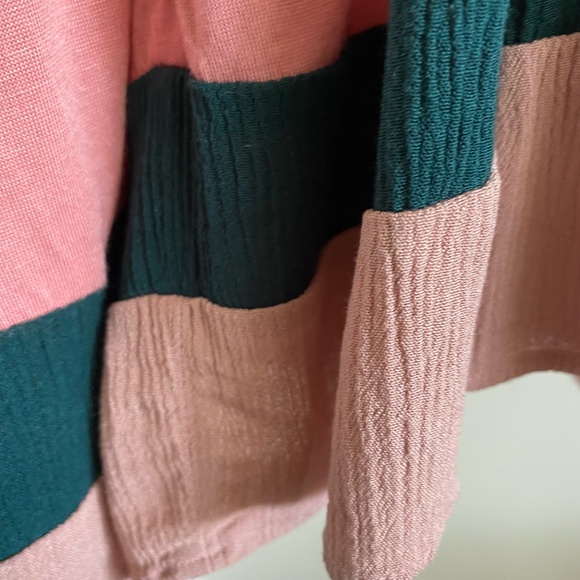 Anthropologie Meadow Rue Dusty Rose Soft Modal oversized Ruffled Boho Top. Sz M - Picture 9 of 15